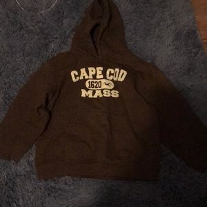 A cape cod brown cotton hoodie